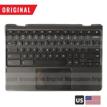 Упор для рук для lenovo 300E Chromebook верхняя крышка с американской клавиатурой тачпад 5CB0Q93995 черный