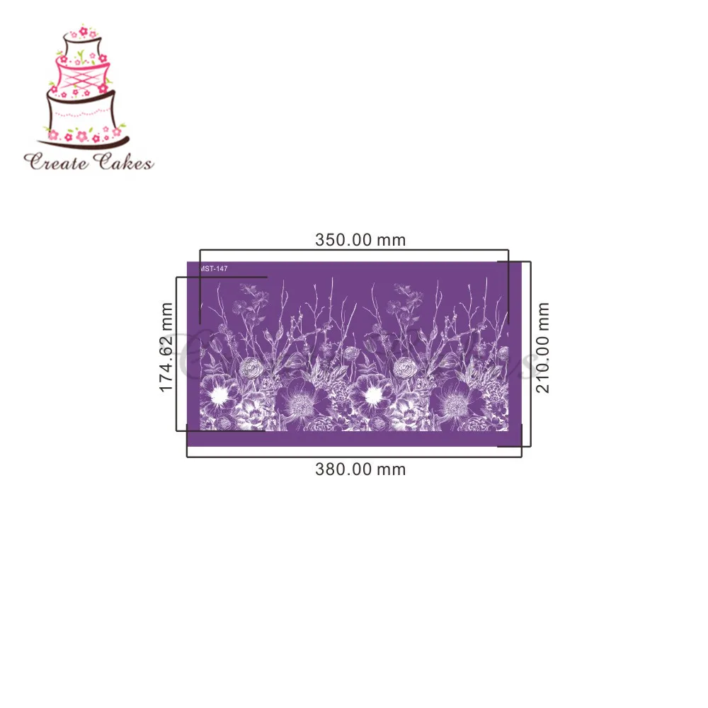 Online Alles Wächst Kuchen Schablone Blume Spitze Mesh Schablonen Für Hochzeit Kuchen Grenze Schablonen Fondant Form Kuchen Dekorieren Werkzeuge