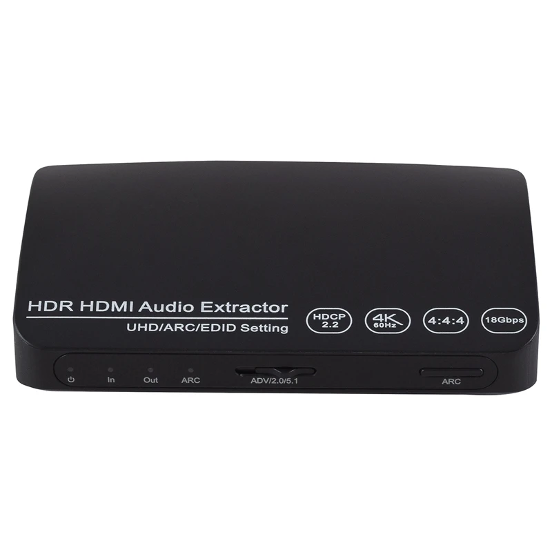 FULL-4K@ 60 Гц 18 Гбит/с HDMI аудио экстрактор, HDMI к HDMI+ оптический(Spdif)+ L/R(RCA) Выходы аудио видео конвертер для усилителя динамик