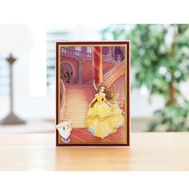Металлические Вырубные штампы Танцующая блондированная принцесса вырубки для изготовления открыток DIY скрапбукинг украшения новые рельефные ремесленные открытки
