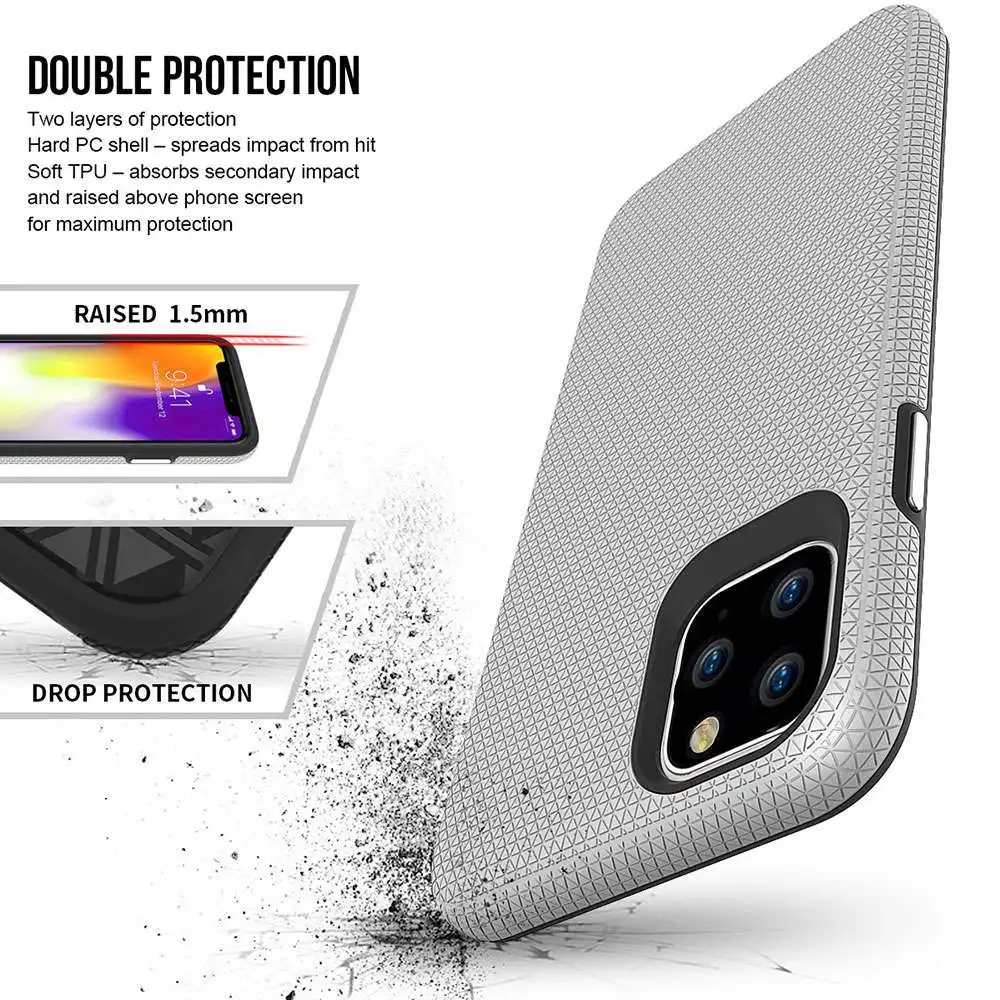KISSCASE Shockproof Phone Case For Samsung Galaxy A80 A90 S8 S9 Plus S10E 5G Note 8 9 TPU+PC Back Cover |
