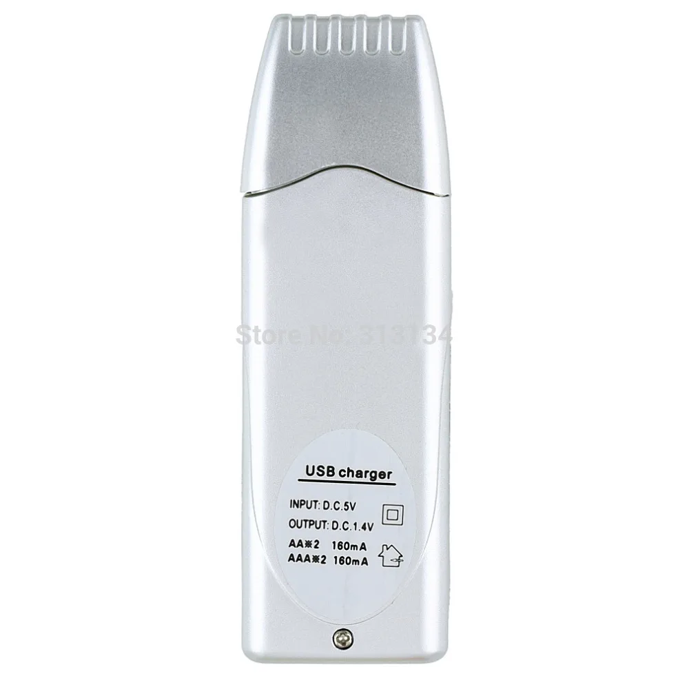 Перезаряжаемая NiMH батарея AA AAA Высокая емкость USB зарядное устройство AAA/AA* 2 = 160 мА USB DC5V вход USB порт/AC конвертер питание 6 июля