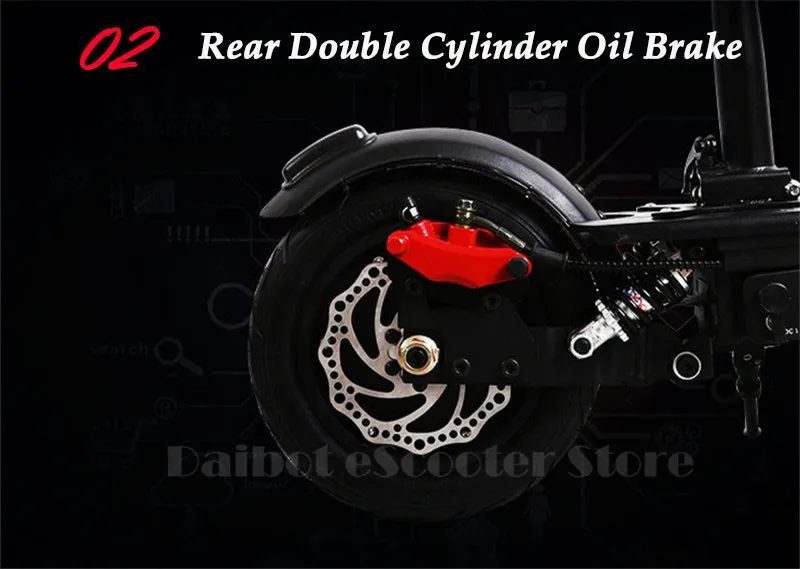 Foldable Electric Scooter 2 Wheels Electric Scooters 10'' 48V 1000W Adults Portable Waterproof Electric Scooter  (11)