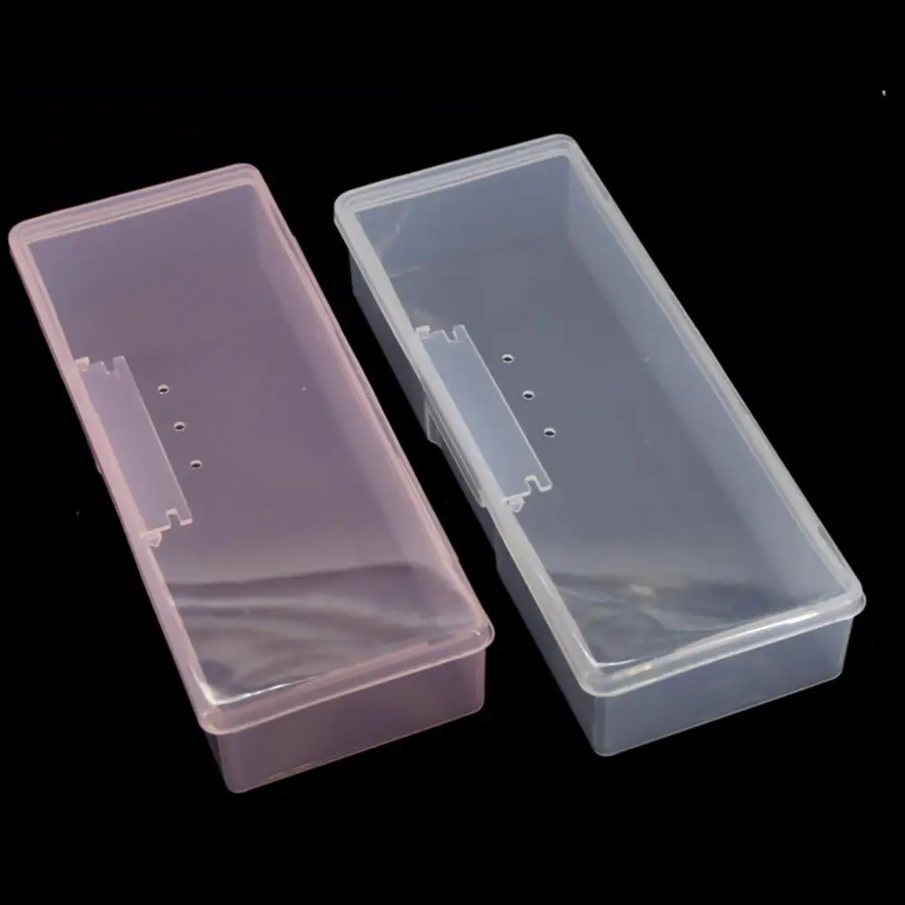 Plastic Manicure Organizer Double Layer Nail Art Storage Box