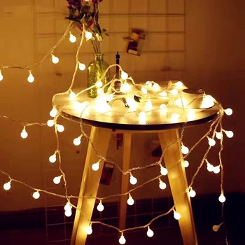 

Holiday Light Chain Ball LED String Lighting 2M 3M 4M 5M 10M Battery Lamp Bulb Light String Waterproof Outdoor Wedding Christmas