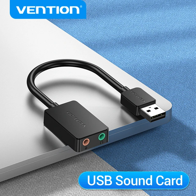 Scheda Audio Vention adattatore di interfaccia Audio da USB a 3.5mm scheda  Audio esterna per