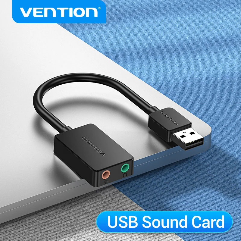 VentionSoundCardUSBto35mmAudioInterfaceAdapterExternalSound