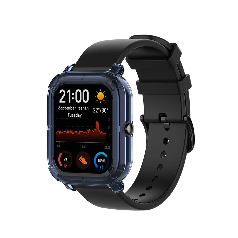 Прозрачный ТПУ защитный чехол для Huami Amazfit GTS Смарт часы мягкий браслет напульсник крышка оболочки