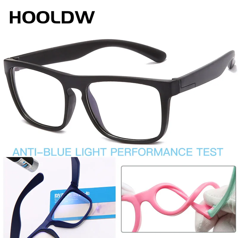 Blue Light Blocking Glasses Kids Glasses Boy Girl Square Computer Clear Eyeglasses Children Optical Frame Oculos UV400