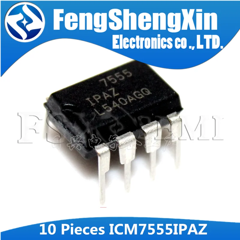 10pcs ICM7555IPAZ DIP-8 ICM7555 DIP 7555 ICM7555IPA DIP8 General Purpose Timers IC | Электронные компоненты и