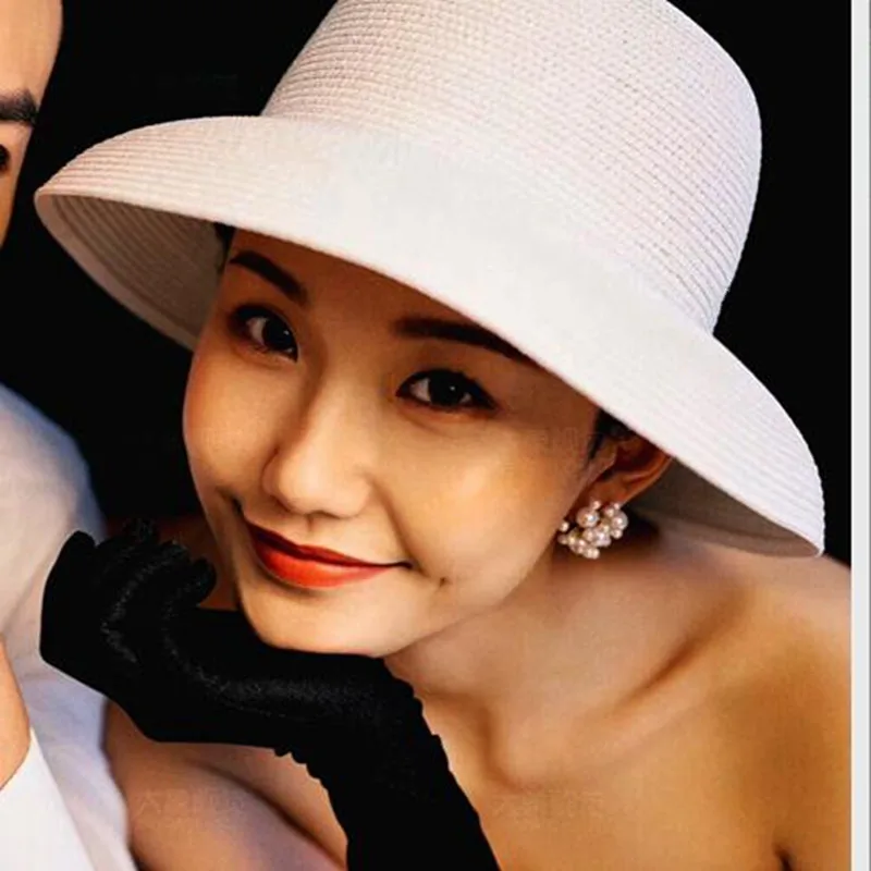 Новая соломенная шляпа для улицы предотвращающая затенение шляпы в Харадзюку