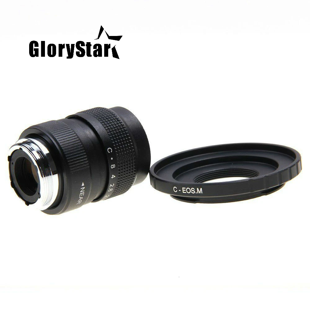 

Объектив видеонаблюдения GloryStar 25 мм F1.4 + крепление C к беззеркальной камере Canon EOS M M2 M3 M5 M6 M10 25F14-C-EOS.M