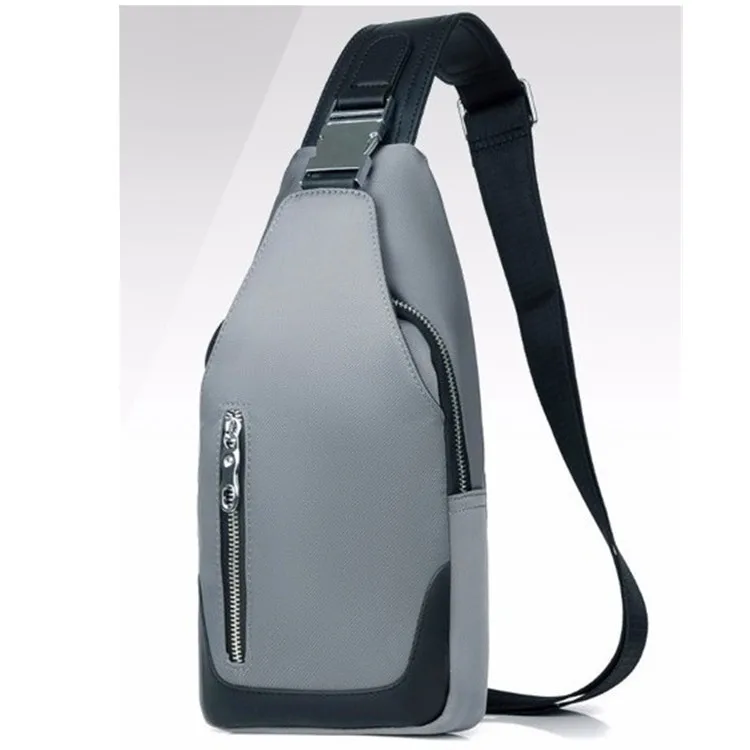 

2019 Summer New Style Men's Bag Casual Zipper Men Chest Pack USB Charging Oxford Cloth Waterproof Phone Bag