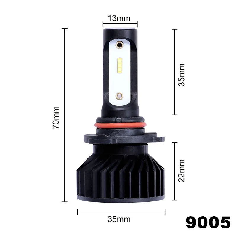 AROUSE H11 H7 H4 9005 9006 Автомобильный светодиодный светильник на голову, лампы Hi-Lo Beam 48 Вт 6000 лм к, автомобильная фара, противотуманный светильник, лампа 12 В 24 В