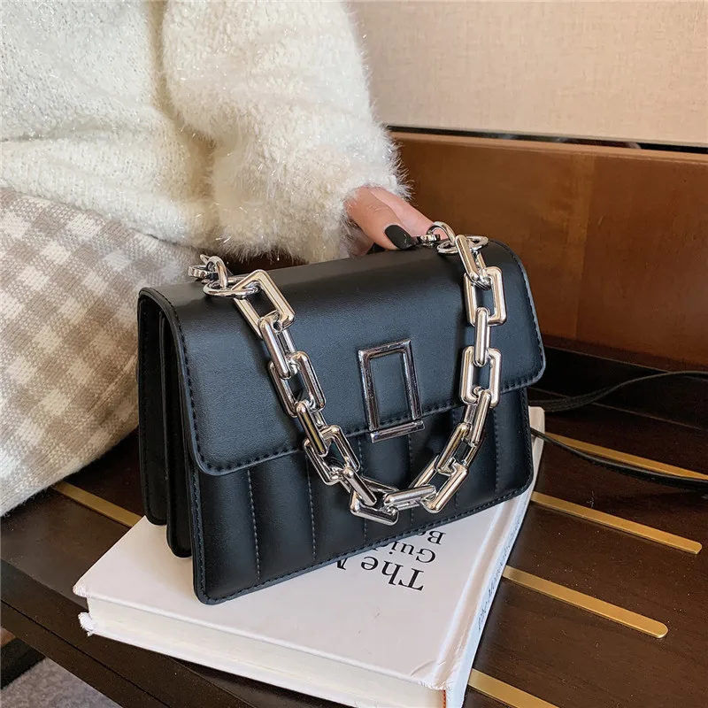 Thick Acrylic Chain Bags For Women 2021 Fashion Small Square Bag With ...