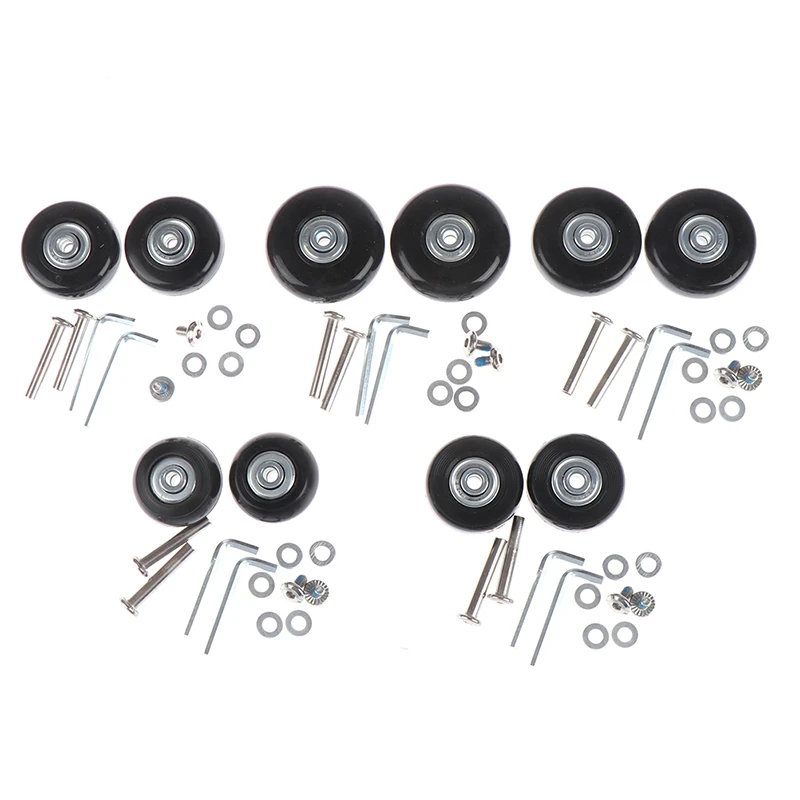 1set Luggage Wheel Suitcase Replacement Wheels Axles Deluxe Repair