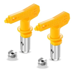 Promotion! Embout de pulvérisation réversible sans air, 2 pièces, buse de pulvérisation de peinture, pièces de Machine de pulvérisation pour la maison, bâtiments de pont (211 3 