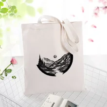 Изобразительное искусство сумка для покупок сумка Холщовая Сумка для ежедневного использования текст DIY пользовательский принт Логотип эко многоразовая утилизация