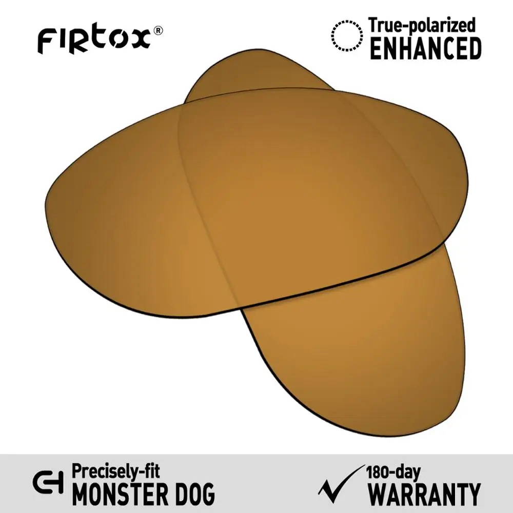 Bronze Golden Firtox настоящие поляризованные Сменные рассеиватели UV400 для солнцезащитных очков-солнцезащитных очков с изображением собаки-монстра Окли(Только Совместимые линзы)-несколько цветов - Цвет линз: Bronze Golden