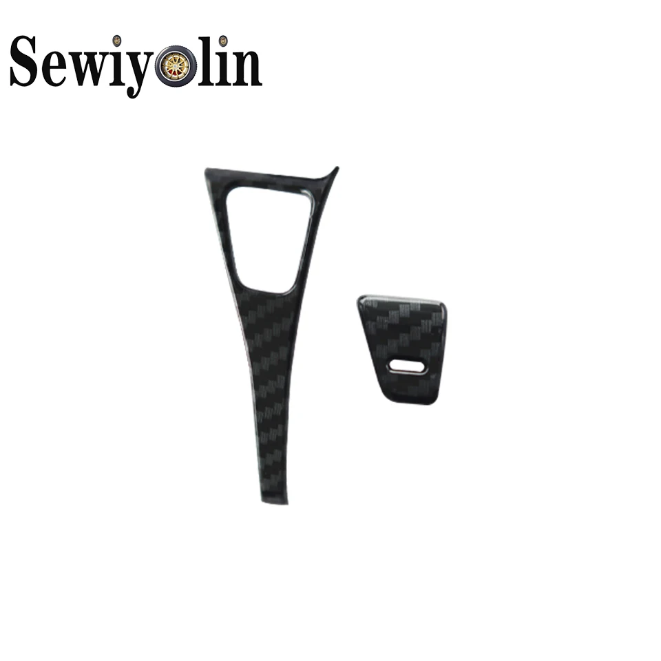 

Car Accessories Carbon Fiber Original Car Size Inner Door Armrest Button Cover Trim Kit for Model 3 2018 2019