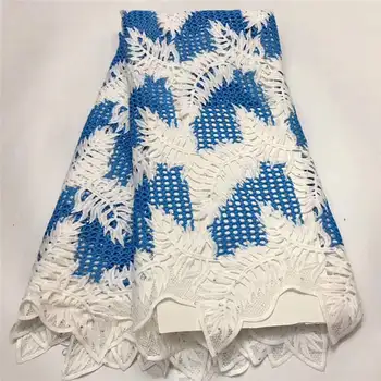 

African Cord Lace Fabric Water Soluble Guipure 2019 French Net Lace Fabric High Quality Nigerian Voile Lace Fabric For Wedding