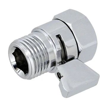 

Brass Bathroom Shower Head Hose Shut Off Valve Diverter Water Saver Valve Water Stop Valve Quick Open Faucet Valve