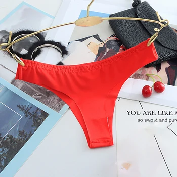 

Silk Sexy Women Thongs G String Seamless Panties Female Underwear Sexy Tanga Panties Women Low-Rise Lingerie Panty Intimates