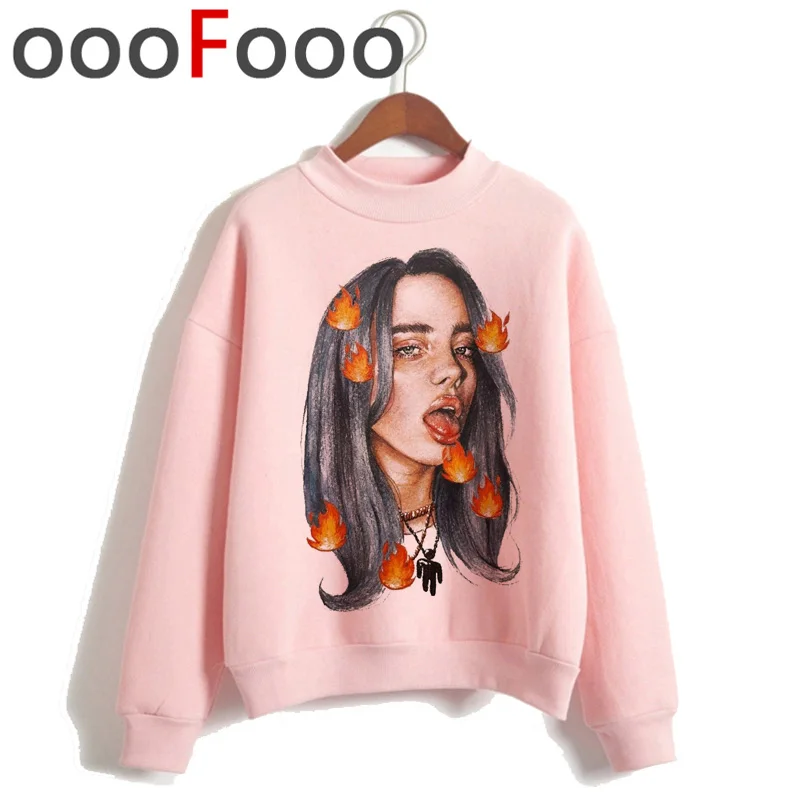 Billie Eilish Bad Guy Harajuku толстовки для женщин Ullzang хип хоп Забавный мультфильм толстовка 90s Эстетическая теплая уличная толстовка женская