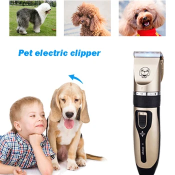 

USB Rechargeable Pet Hair Clipper Cat Dog Hair Trimmer Grooming Shaver Set