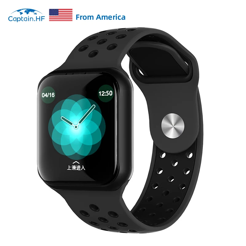 

Captain HF Smart Watch Full Touch Screen Smart Bracelet Multi-Sport Modes Heart Rate Blood Pressure Sleep Monitoring iOS/Android
