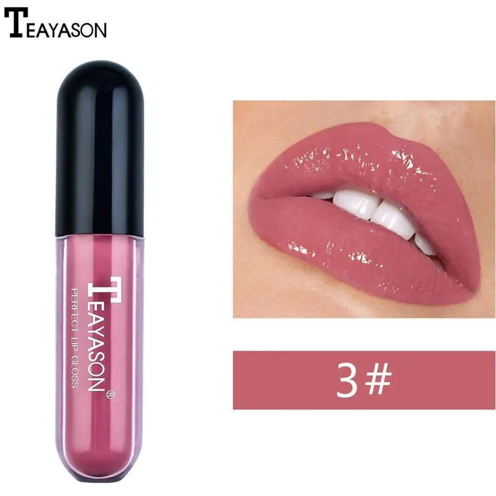 Телесный NEW 10 Colors Matte Shimmer Moisturizer Lip Gloss Liquid Lipstick Glitter Cosmetic Beauty Plumper Lips Makeup Long Lasting Tint - Цвет: Телесный