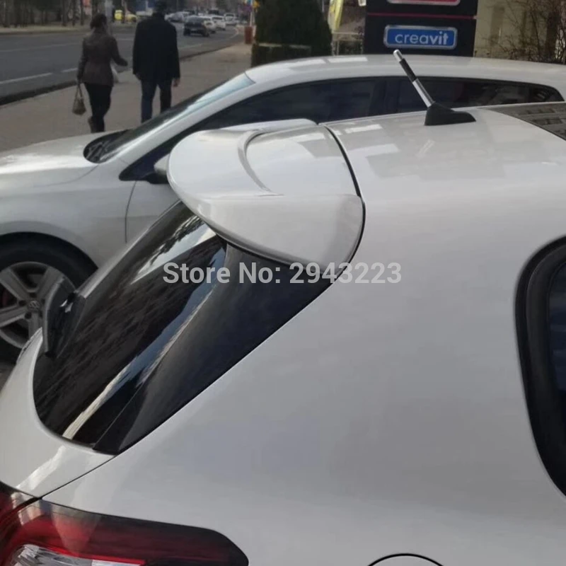 Наклеиваемого покрытия для автостайлинга из ABS Пластик Неокрашенный задний спойлер на крыше хвост на крышке багажника задний спойлер крыло для peugeot 308S