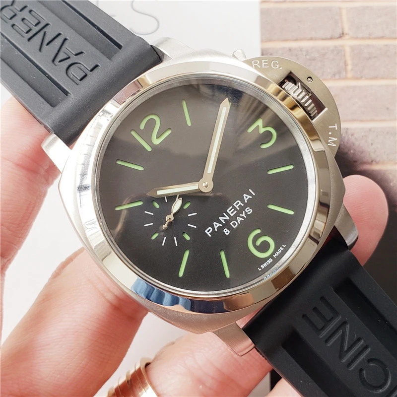 

AAA automatic mechanical men's watch top brand luxury Mens 2019 Watch Rubber Watch Double Calendar Watch Mens Watch 44mm