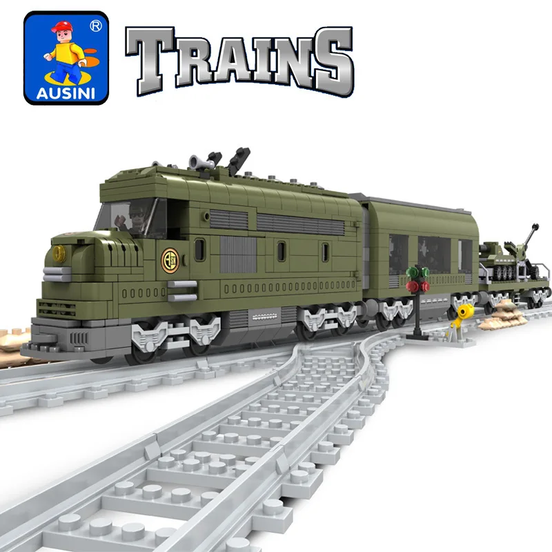 

AUSINI Ausini25003 Train Plastic Assembling Building Blocks 764 PCs Children'S Educational Toy