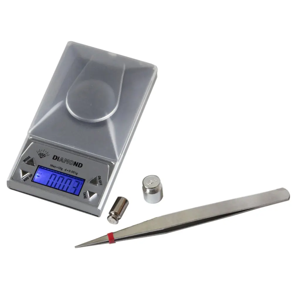 

OUTAD Hot Sale Weight Scale High Precision 10/50G 0.001g LCD Lab Digital Diamond Jewelry Scale Herb Balance Weighting Gram