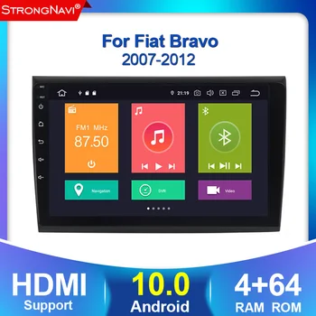 

2.5D IPS DSP Android10.0 Car multimedia radio player For Fiat Bravo 2007 - 2012 Car GPS Navigation player support 1280*720 HD