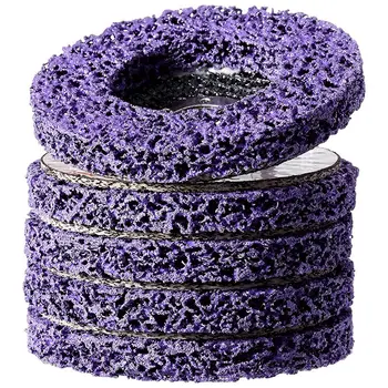 

5 Pack- 4 1/2Inch(115mm) x 7/8Inch Stripping and Clean Disc for Angle Grinders -Removes Rust,Strips Paint,Cleans Welds