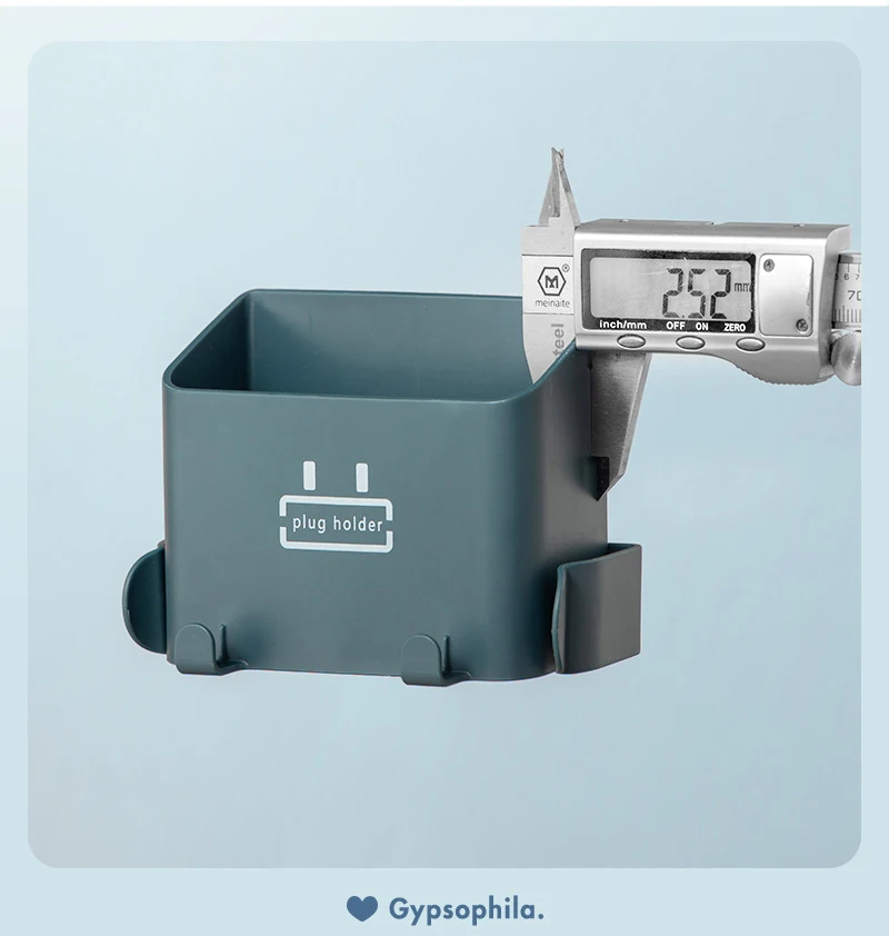 Wall-Mounted Storage Box Storage Rack Shelf Organizer Hooks Remote Control Mobile Phone Holder