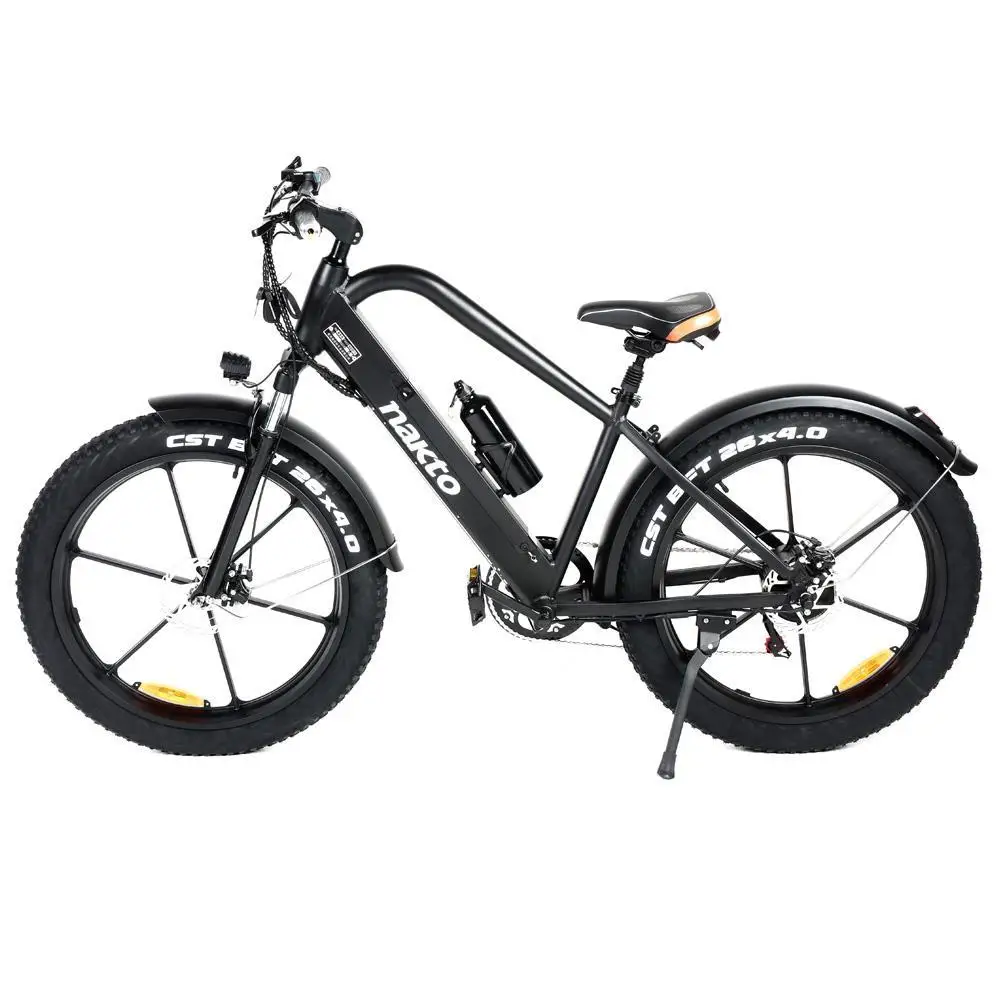 NAKTO Electric Bicycle 500W Motor Max Speed 25km/h 48V 10AH 50km Max Range – Direwolf 26 inch Lithium battery Aluminium NAKTO Electric Bicycle 500W Motor Max Speed 25km/h 48V 10AH 50km Max Range – Direwolf 26 inch Lithium battery Aluminium