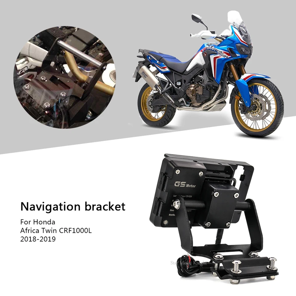 Xitomer Supporto GPS per GPS adatto per Africa Twin CRF1000L 2016-2019/R1200 GS/GSA 2014-2018,Tenere 700 2020 2021 2022,Super Tenere XTZ1200 2014-2022,Tuareg 660, Supporto per navigatore per moto