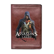 

Classic Assassin Hero Passport Cover Men Women Leather Slim ID Card Travel Holder Pocket Wallet Purse Money Case