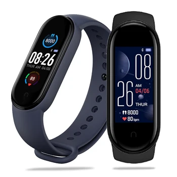

M5 Smart Bracelet Colorful Screen Blood Pressure Heart Rate Fitness Tracker Bluetooth Smart Sport Watch Waterproof Smart Band