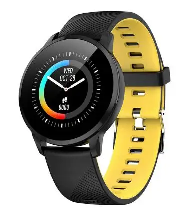 yellow HETNGSYOU Y16 Смарт-часы IP67 Водонепроницаемый пульсометр монитор кровяного давления сна умный Браслет Шагомер информация Push Band - Цвет: yellow
