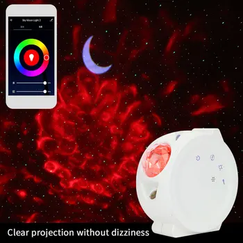 

LED 6 Colors Smart Starry Sky Night Light Projector WiFi Remote Control Ocean Starry Sky Dimmable Night Lamp Kids Toy Gift