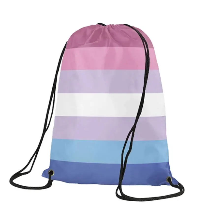 Bigender Pride Drawstring рюкзак высокого качества сумка логотип 30x45 см Спорт