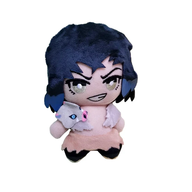 15cm Japan Anime Demon Slayer Tomioka Giyu Kamado Tanjirou Kamado Nezuko Agatsuma Zenitsu Plush Toys Doll Peluche Women Gift C