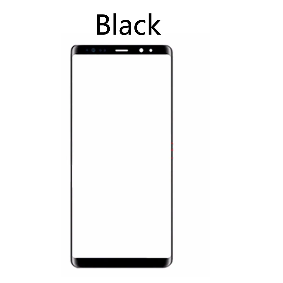 10 шт./партия Note8 сенсорный экран для Samsung Galaxy Note 8 Note8 N950 N9500 N9500F SM-N950F ЖК-дисплей передняя внешняя стеклянная сенсорная линза - Цвет: Black