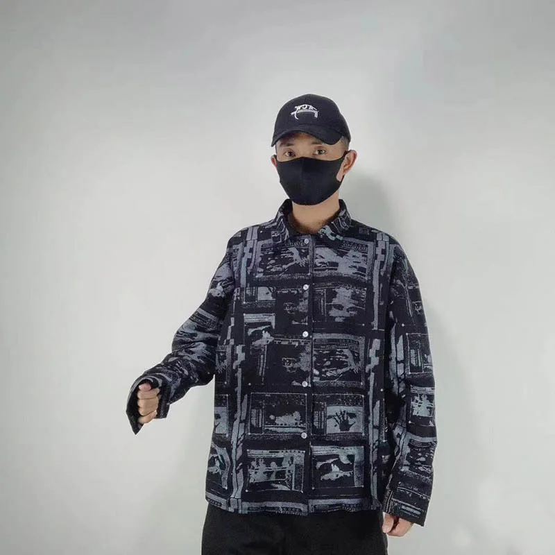 

C.E Cav Empt Shirt Men Women Loose Casual Fashion Hip Hop Full Ghost Hand Printed High Quality CAVEMPT Shirts