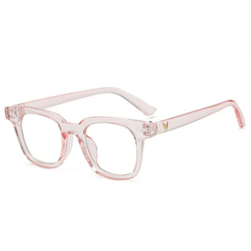 Korean version retro flat glasses unisex large frame flat mirror can be equipped with myopia glasses frame decorative mirror