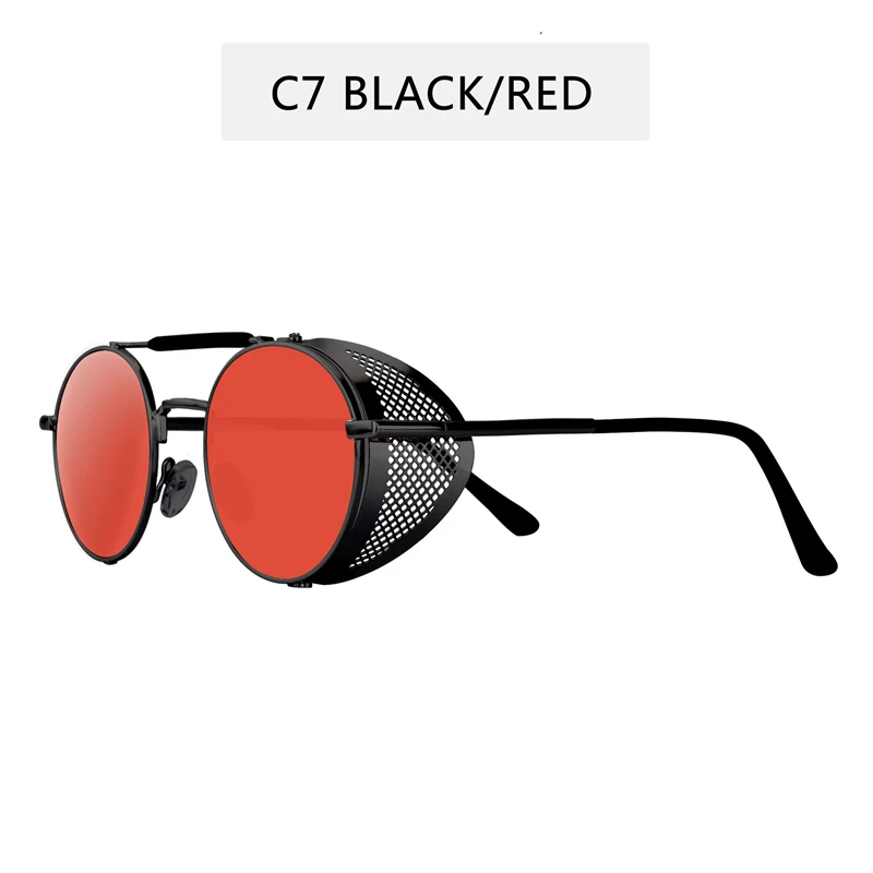round sunglasses 2021 Retro Round Metal Sunglasses Men Women Brand Designer Steampunk Vintage Glasses Oculos De Sol Shades UV Protection reader sunglasses
